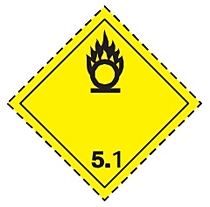 Знак опасности подкласса 5.1 по ВОПОГ и ГОСТ 19433-88.